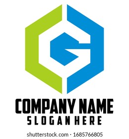 Letter G design concept. Technology company