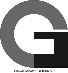 Letter g design logo vector stock