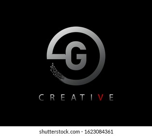 Letter G Digital Network , Technology and digital abstract line network circuit vector logo. 