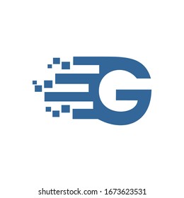 Letter G Digital Technology Logo Stock Vector (Royalty Free) 1673623531 ...