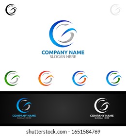 Buchstabe G für Logo, Marketing, Finanzen, Berater oder Invest-Design-Symbol für digitale Vektorillustration