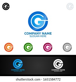 Letter G for Digital Vector Logo, Marketing, Financial, Advisor or Invest Design Icon