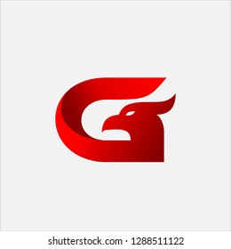 Letter G Eagle