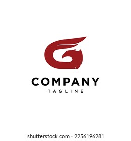 Letter G and Eagle patriot logo vector template