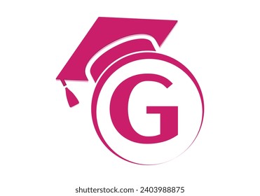 Letter G Education and graduation Logo Design Vector Template. 