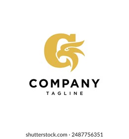 Letter G Elegant Eagle logo icon vector template.eps