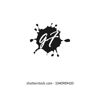 Letter G and F logo vector