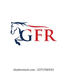 
Letter G F R icon vector template logo.eps