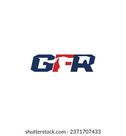 
Letter G F R icon vector template logo.eps