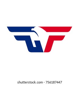 letter g and f vector logo.