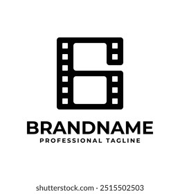 Logotipo de la película de la letra G, perfecto para los estudios de la producción del cine o del cine