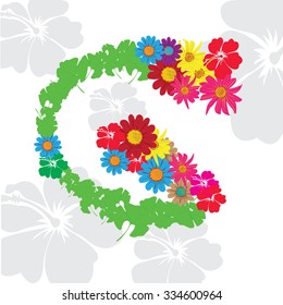 Letter G flower