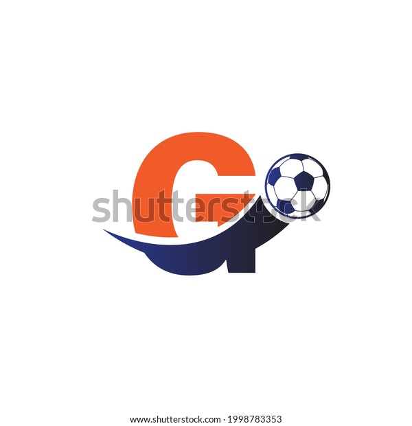 Letter G Football Ball Logo Stock Vector (Royalty Free) 1998783353 ...