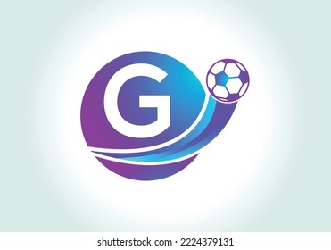 Letter G Football Logo Design Vector Template. Football Club Symbol. business, and company identity.