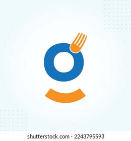 Letter g with fork restaurant Logo Template In Modern Creative Minimal Style Vector Design