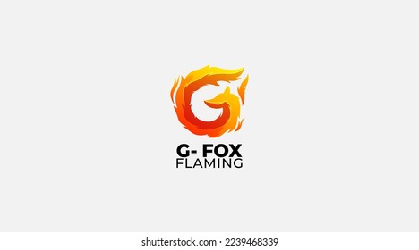 Letter G fox vector logo design template symbol