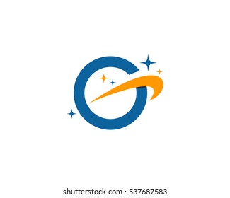 Letter G Galaxy Space Logo Design Template Element