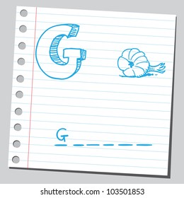 Letter G for garlic
