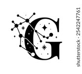 Letter G Gemini Astrology Star Constellation