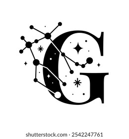 Letter G Gemini Astrology Star Constellation