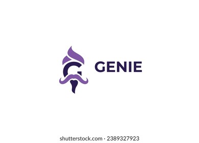 letter g genie vector template logo design