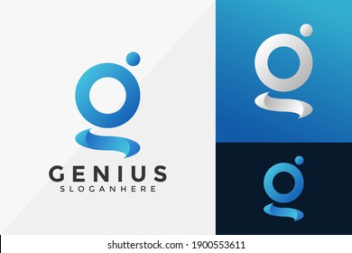 Letter G Genius Brand Identity Logo Template, Modern Logo Designs Vector Illustration Template