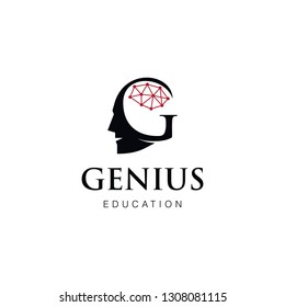 Letter G for Genius classic modern style logo