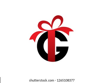 Letter G Gift Logo Template, Symbol, Icon