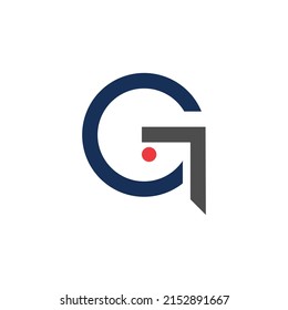 letter G or GL inicial logo design