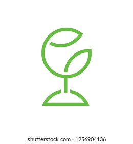 letter g global green plantation logo  