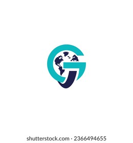 Letter G Global Logo vector image