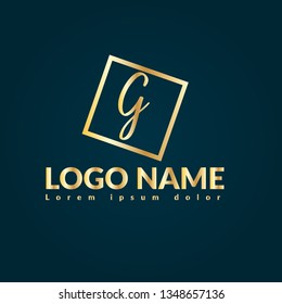 letter G gold logo concept. Designed for your web site design, logo, app, UI 