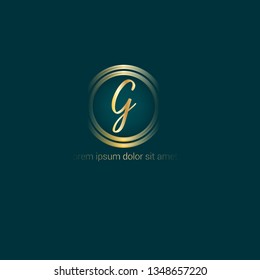 letter G gold logo concept. Designed for your web site design, logo, app, UI 