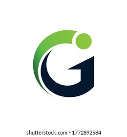 diseño del logotipo de letter g golf