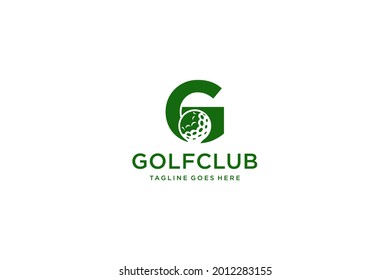 Letter G for Golf logo design vector template, Vector label of golf, Logo of golf championship, illustration, Creative icon, design.