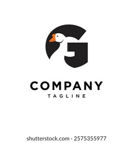 Letter G Goose Logo Icon Vector