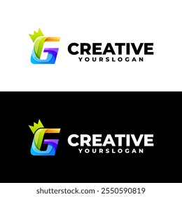 letter G gradient logo design vector 