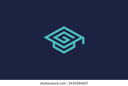 letter g with graduate hat logo icon design vector design template inspiration