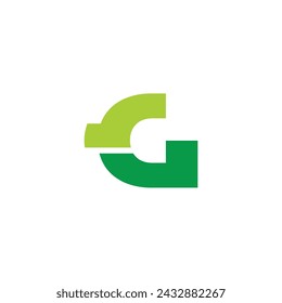 letter g green money business logo vector 