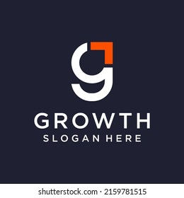 Letter G Growth Logo Vector Template