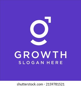 Letter G Growth Logo Vector Template