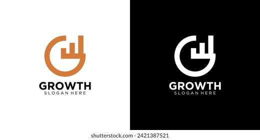 Letter G Growth Logo Vector Template