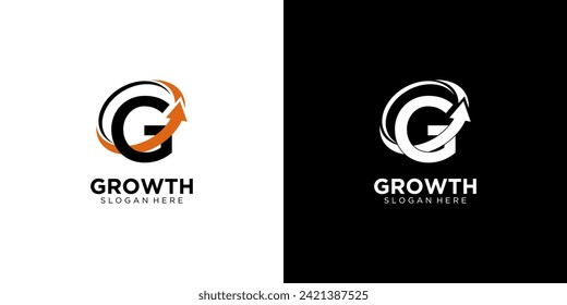 Letter G Growth Logo Vector Template
