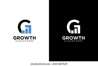 Letter G Growth Logo Vector Template