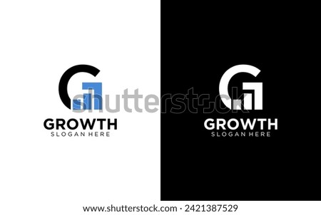 Letter G Growth Logo Vector Template