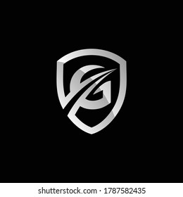 letter G guard, logo template