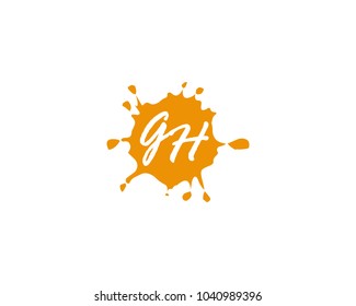 Letter G and H logo vector