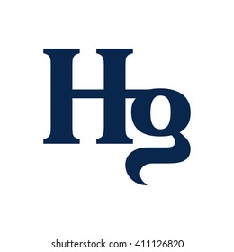 letter G and H logo vector.