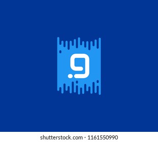 Letter G Halftone Transition Vector Logo