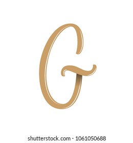 LETTER G. HAND LETTERING. LOGO LETTER G